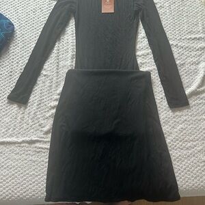 Chic Black Long Sleeve Dress